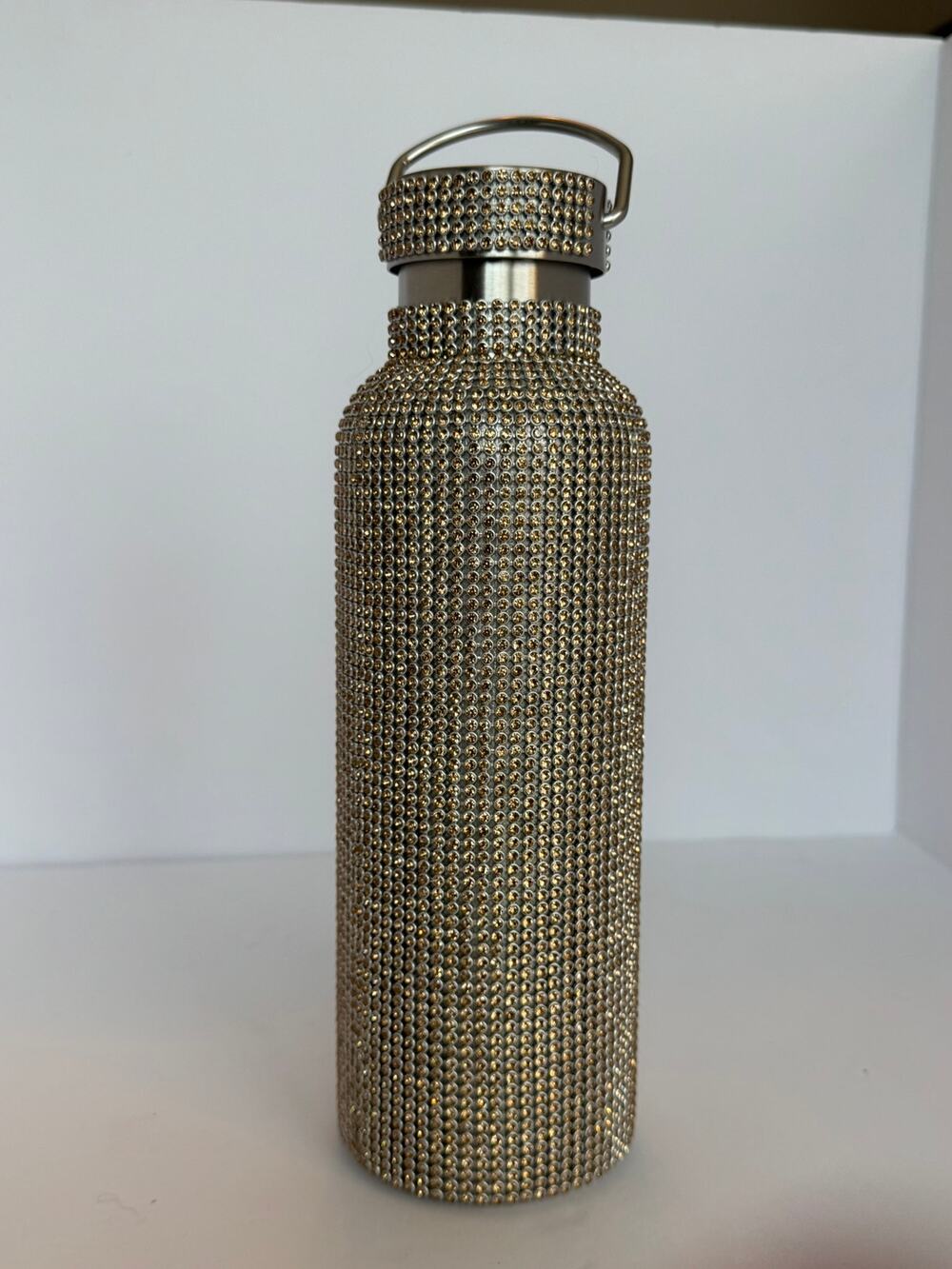 TOMO Bottle Glam Rose Gold Rhinestone Luxury Diamond Water Bottle New